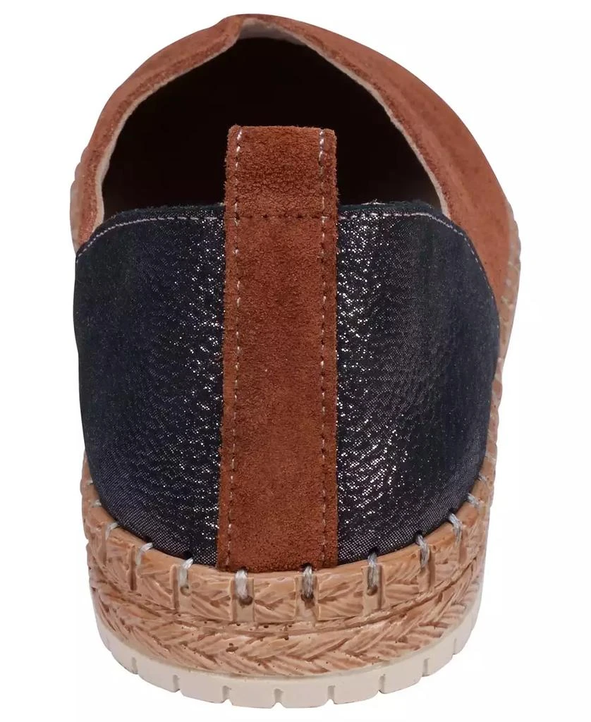 Cools 21 Women's Paisley Two Tone Suede Slip-On Flats 5