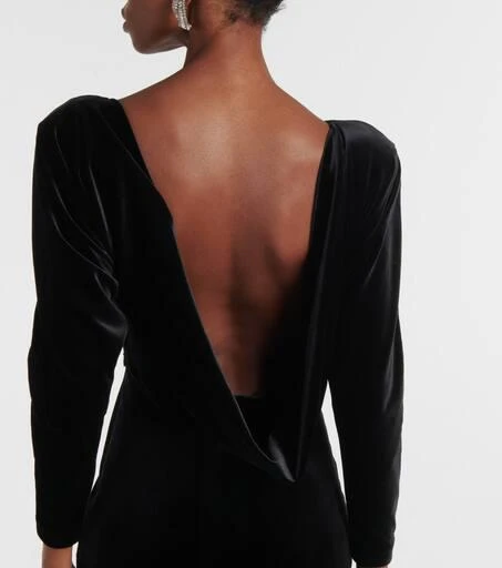 Alex Perry Open-back velvet gown 6