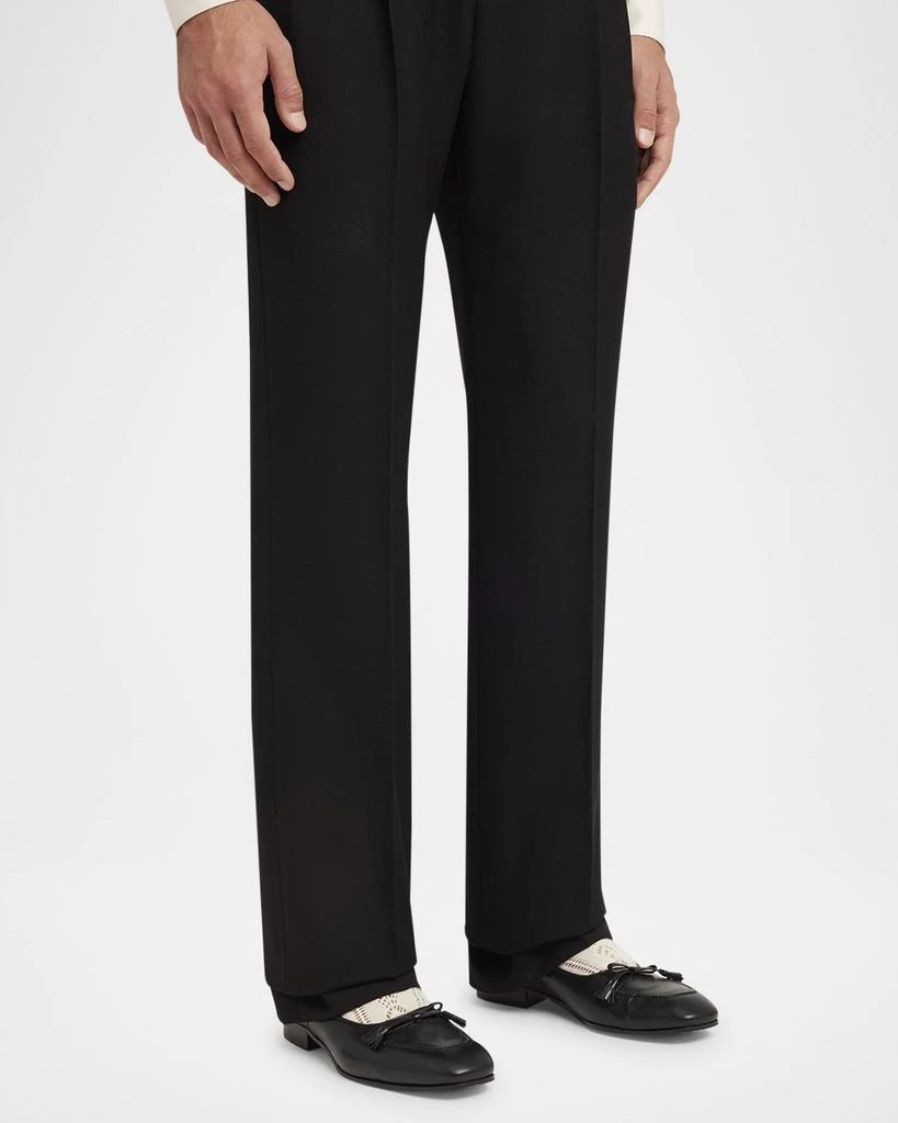 Valentino Men
s VLogo-Heel Leather Flats 2