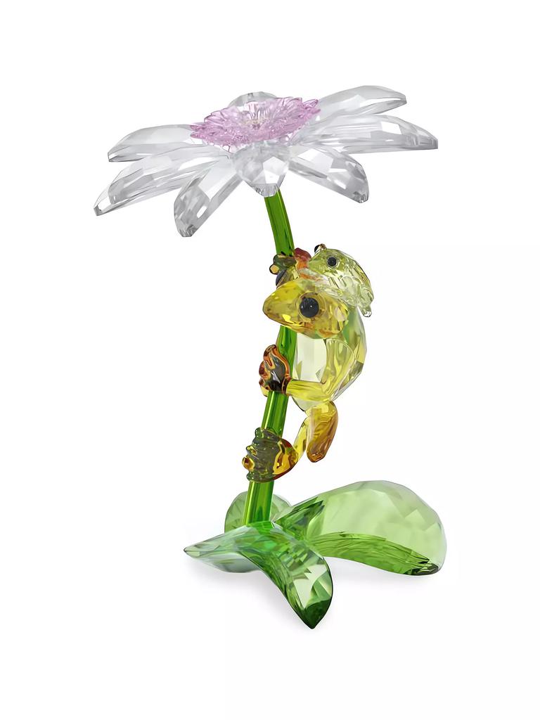 Swarovski Idyllia Frogs & Flower Crystal Sculpture