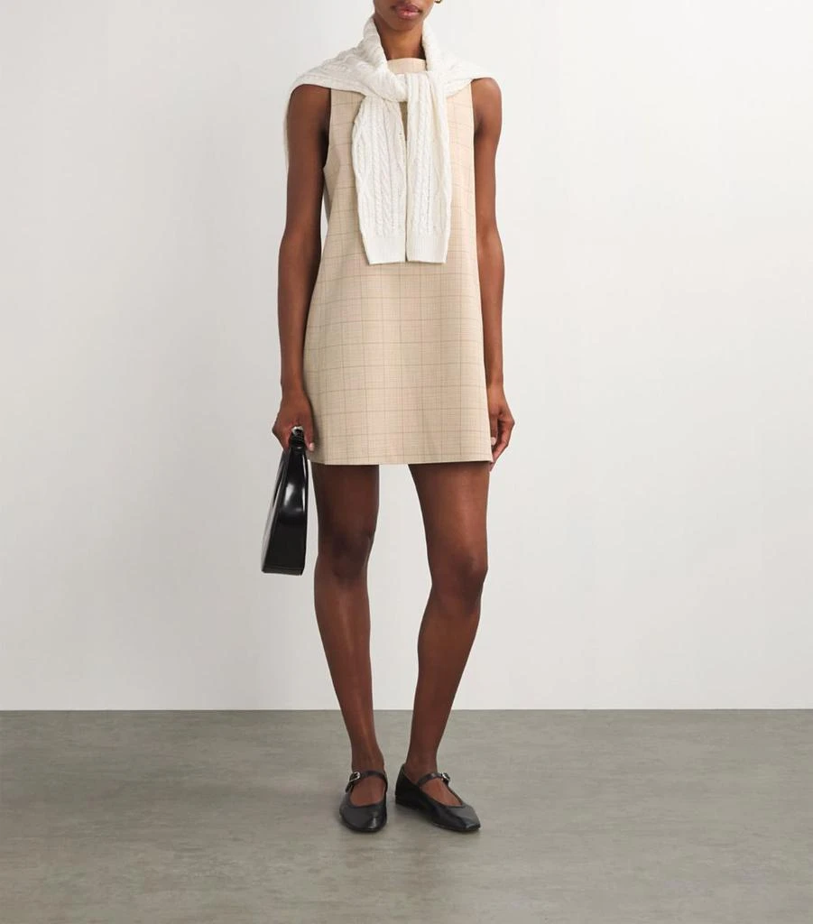 Wool-Blend Check Mini Dress – On Sale Now with Up to 56% Off - Main Image