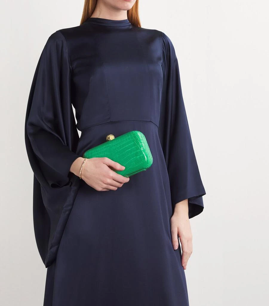 Ethan K Crocodile Leather Clutch Bag 2