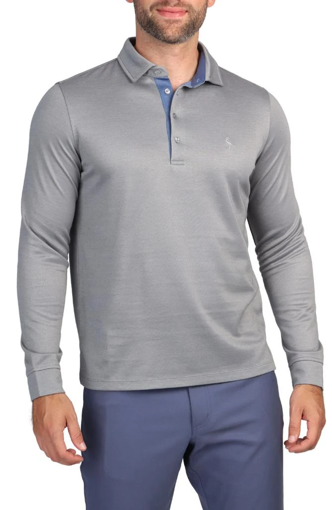 TailorByrd Long Sleeve Modal Polo 1