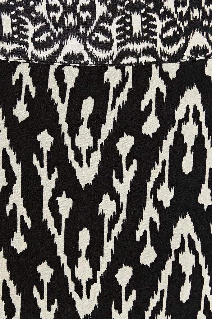 ba&sh Iliade wrap-effect printed crepe de chine mini skirt 4