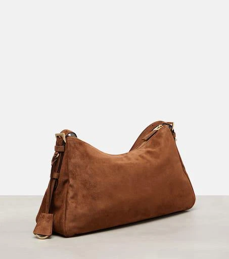 Prada Prada Aimée Large suede shoulder bag 4