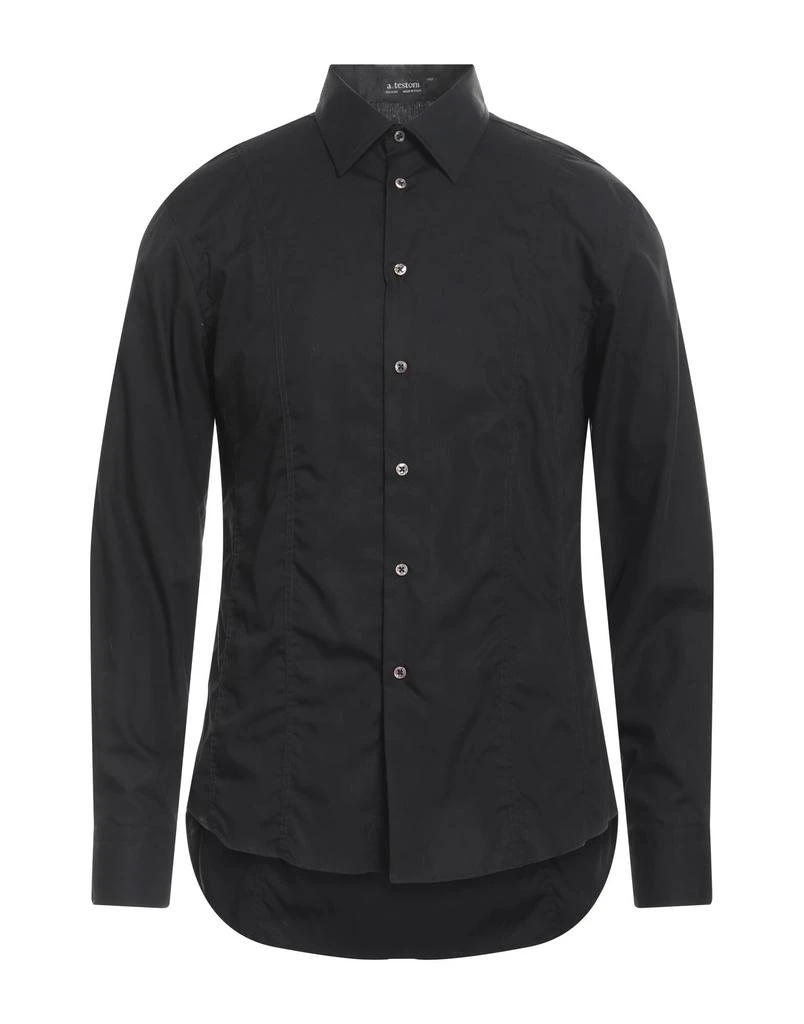 A.TESTONI Solid color shirt 1