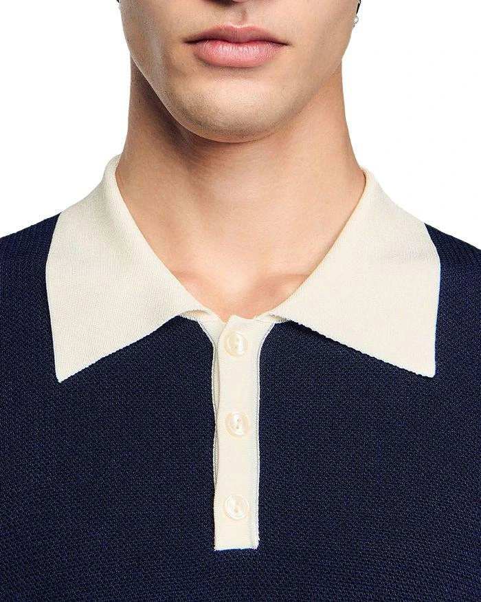 Sandro Two Tone Polo Shirt 5