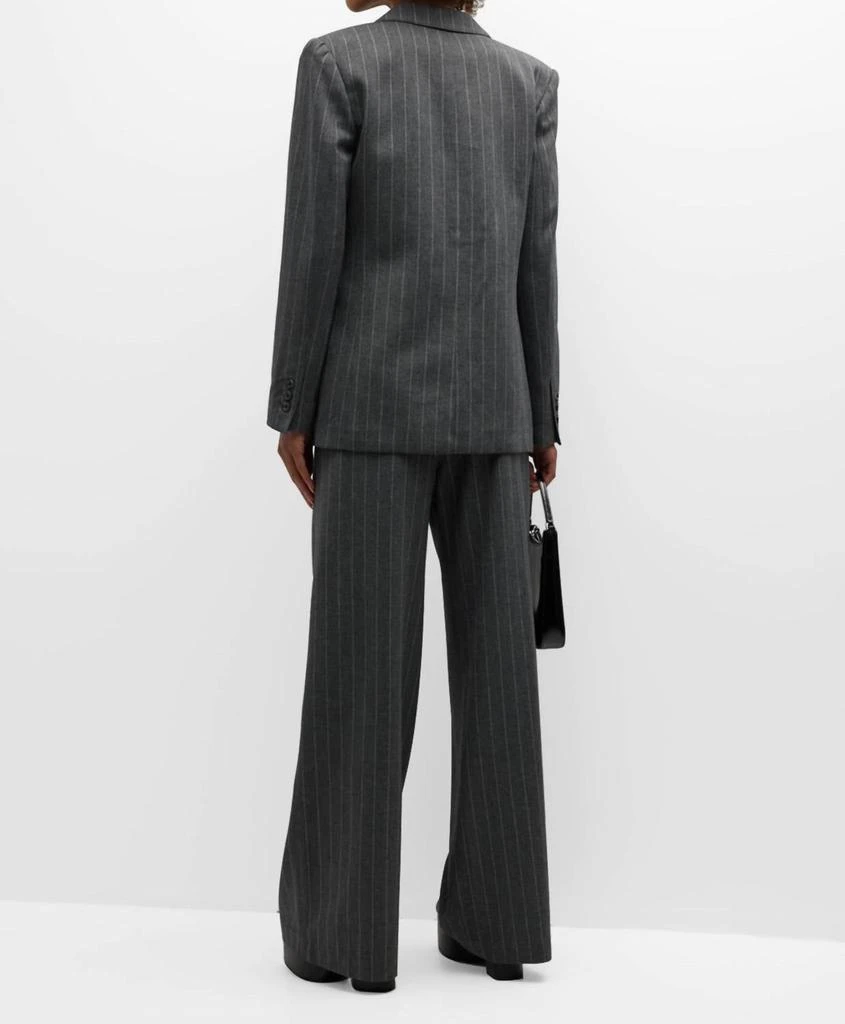 Smythe 90's Blazer In Grey Pinstripe 3