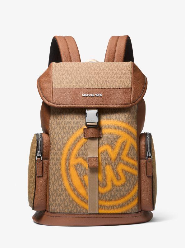 Michael Kors Cooper Embellished Signature Logo City Backpack