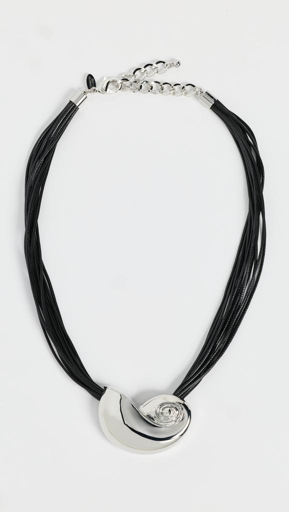 Kenneth Jay Lane Black Cord Necklace