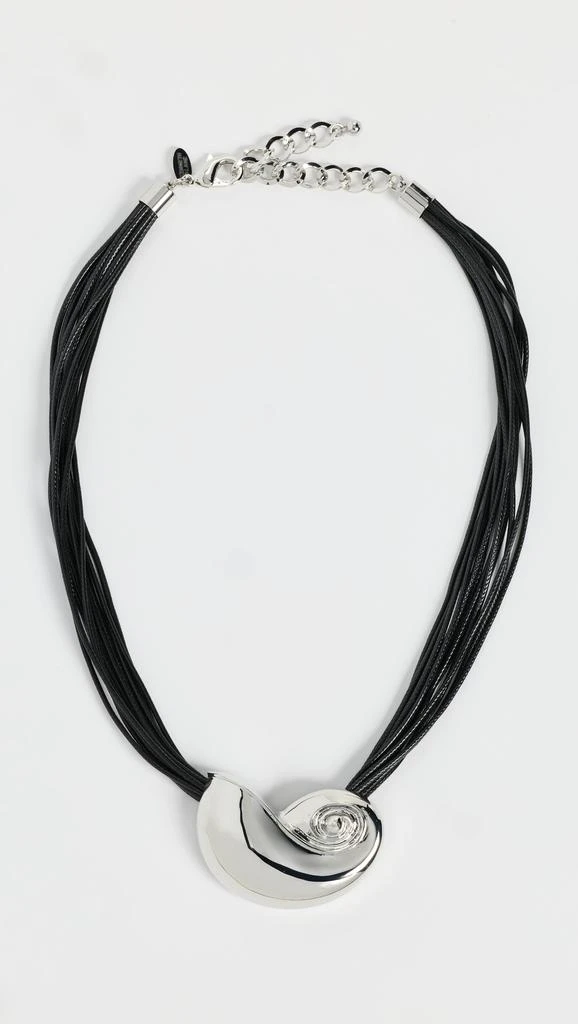 Kenneth Jay Lane Black Cord Necklace 1