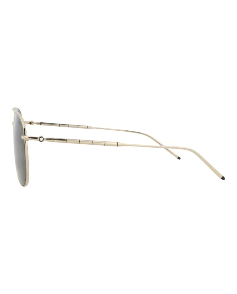 MontBlanc Aviator-Frame Metal Sunglasses 3