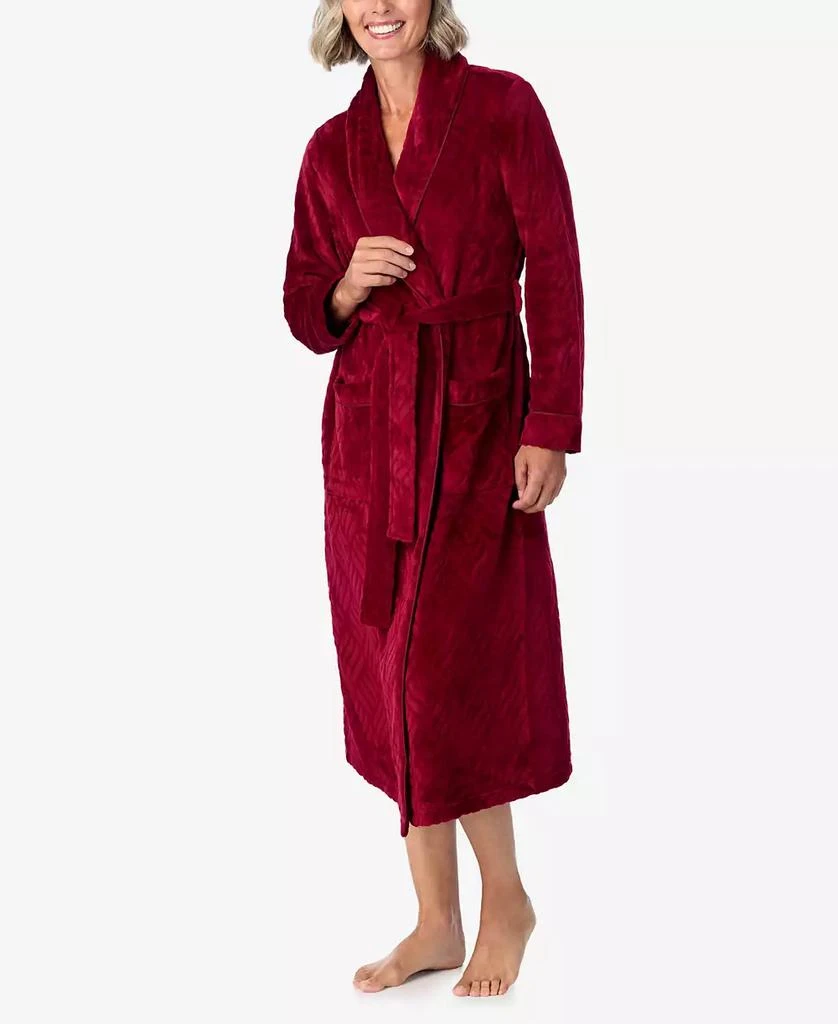 Aria Women's Long Sleeve Wrap Robe 3