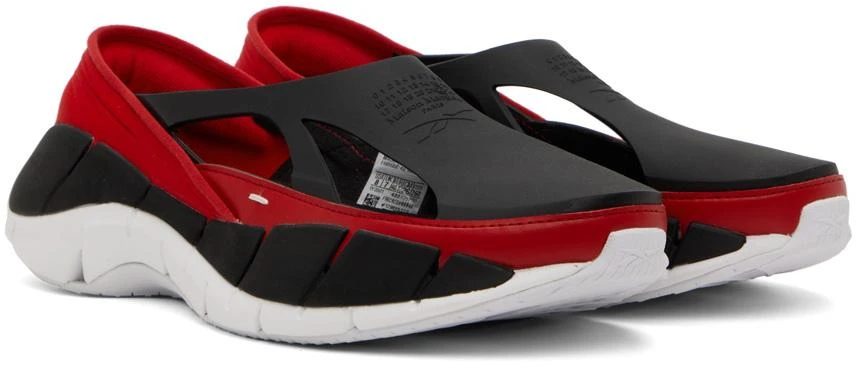MAISON MARGIELA Red & Black Reebok Edition Croafer Sneakers 4