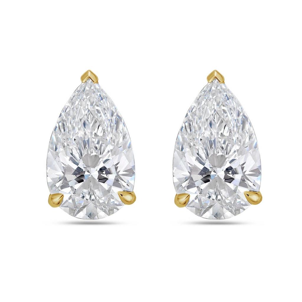 Diana M Jewels Diana M Jewels - 6.00 Cts Lab Grown Pear Cut Stud Earrings