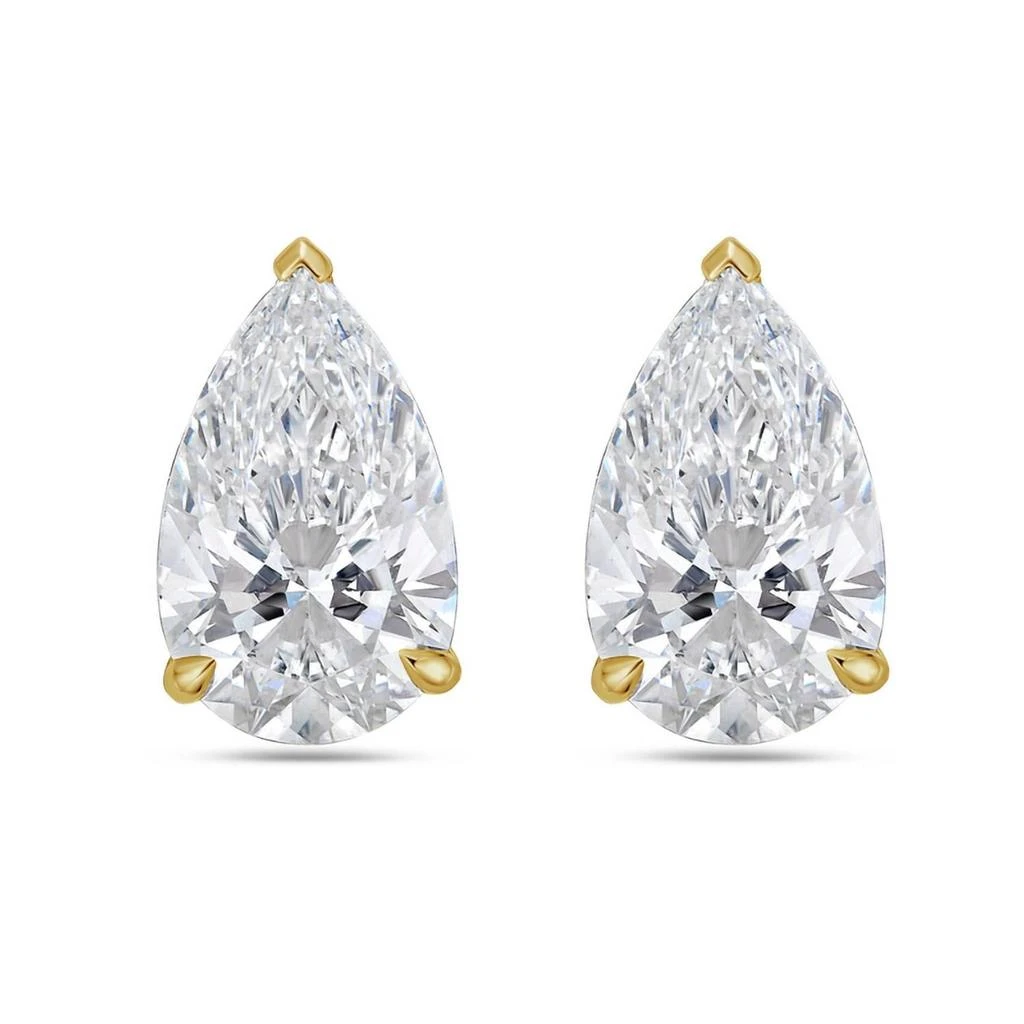 Diana M Jewels Diana M Jewels - 6.00 Cts Lab Grown Pear Cut Stud Earrings 2
