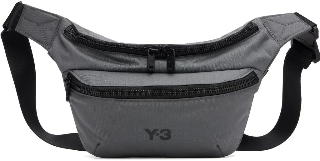 Y-3 Gray Staple Belt Bag