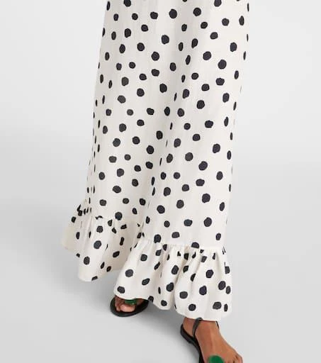 Adriana Degreas Polka-dot bustier dress 5