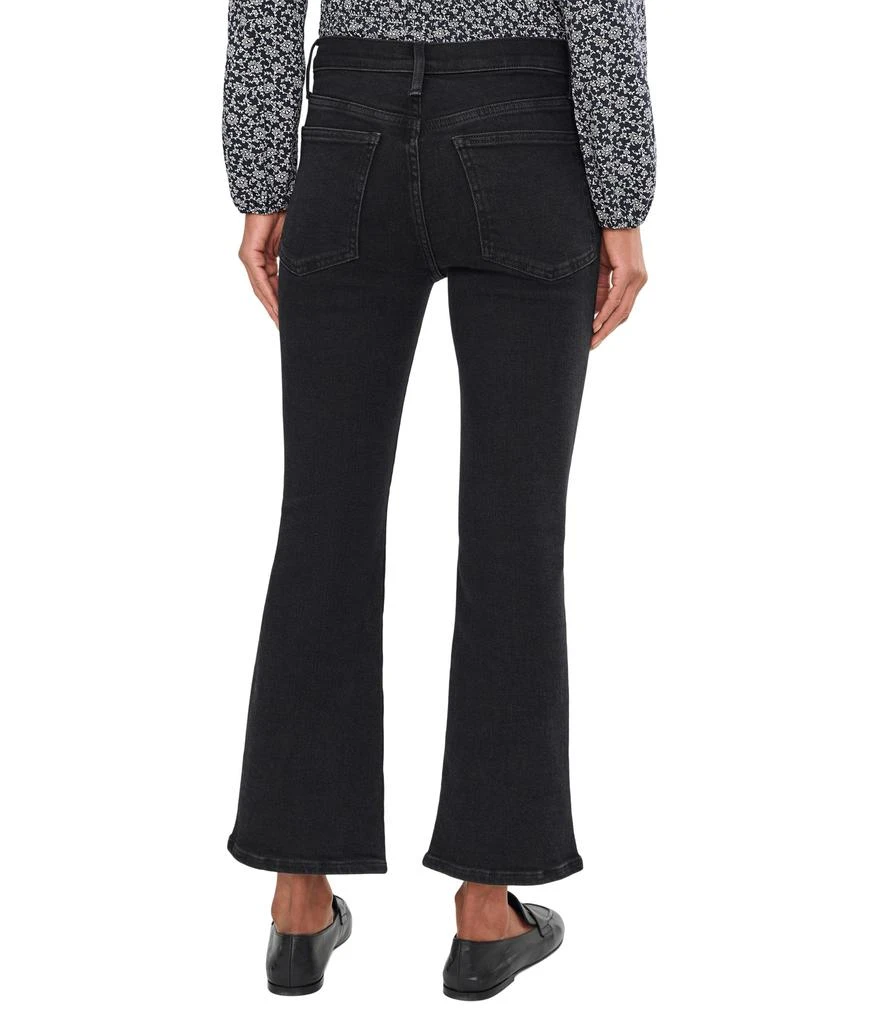 Madewell The Stretch Flare Crop Jean in Black Rinse 4