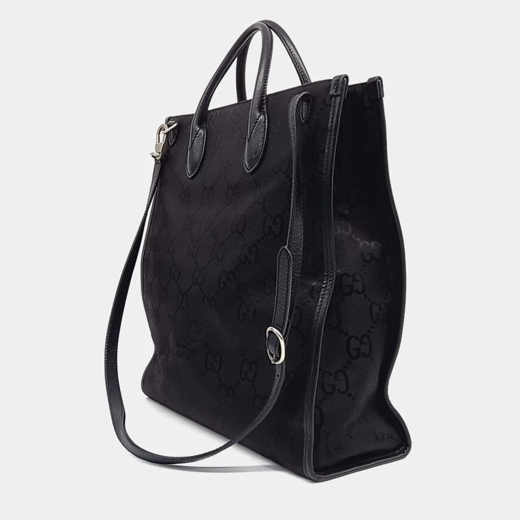 Gucci Gucci Black Fabric Off the Grid Long Tote Bag 2