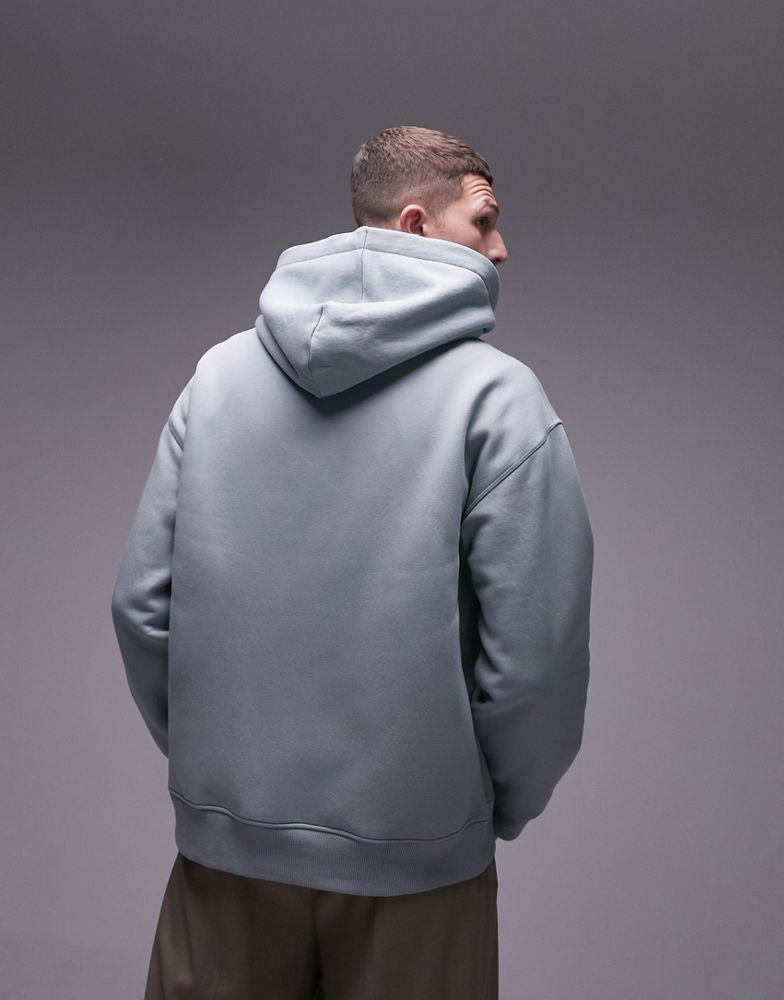 Topman Topman oversized hoodie in sage