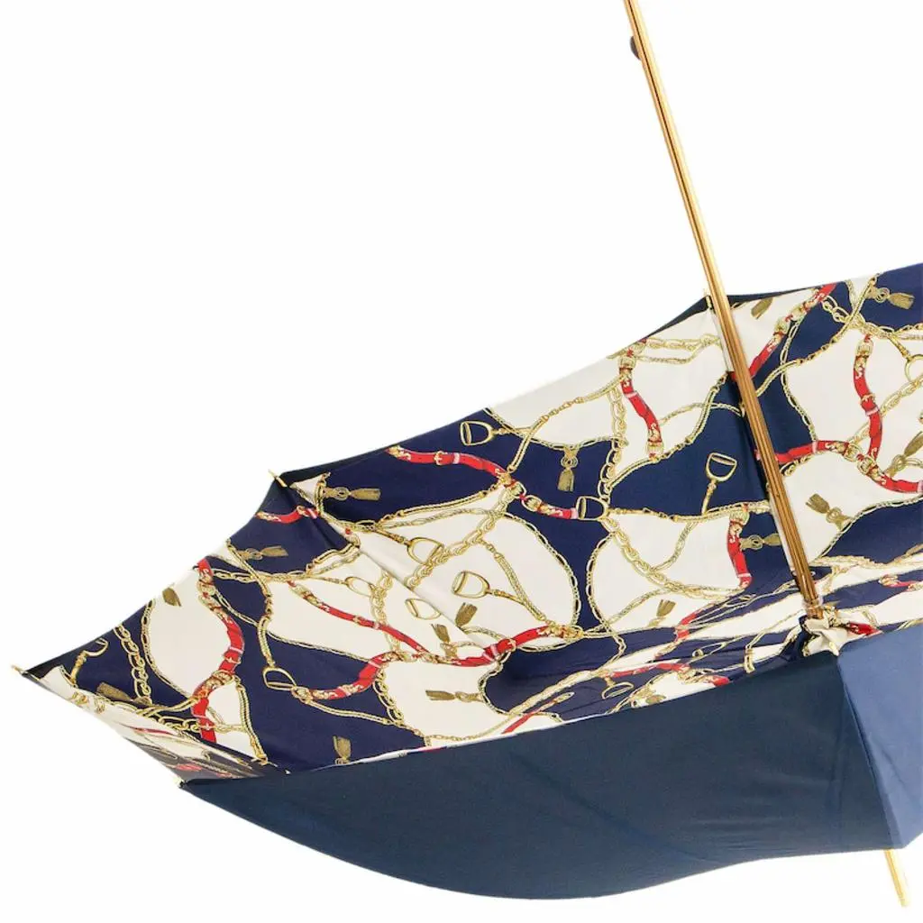 PASOTTI Pasotti - Luxury Navy Bridles Umbrella 5