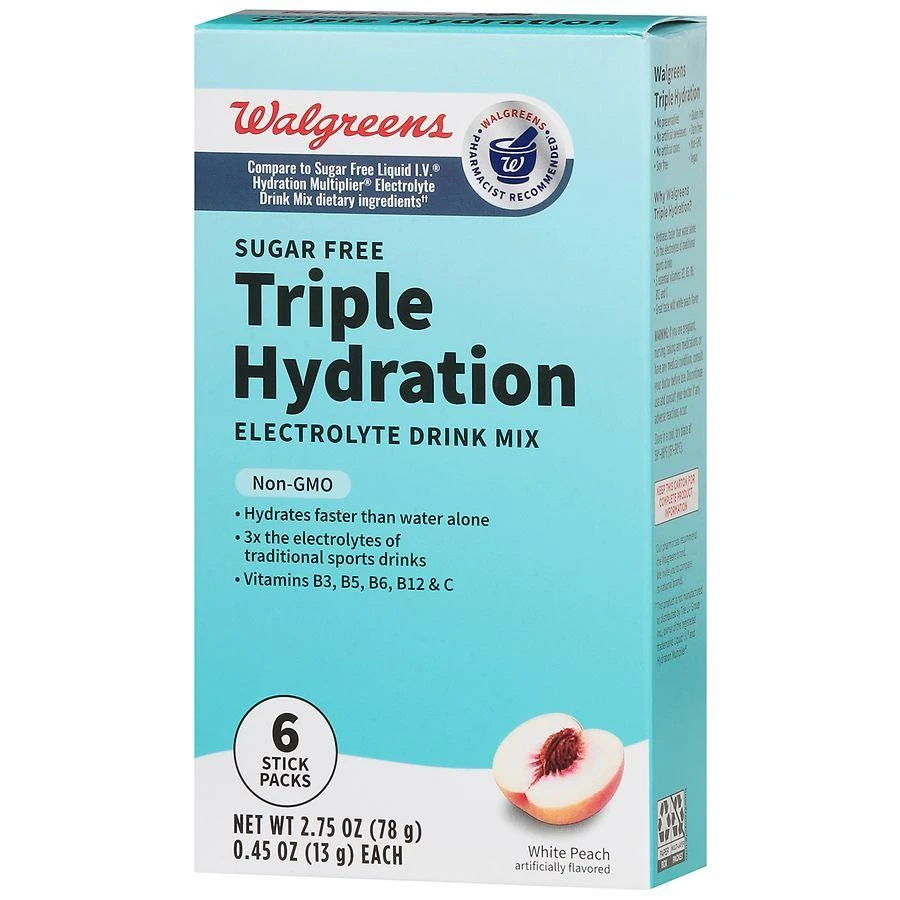 Walgreens Electrolyte Drink Mix White Peach 3