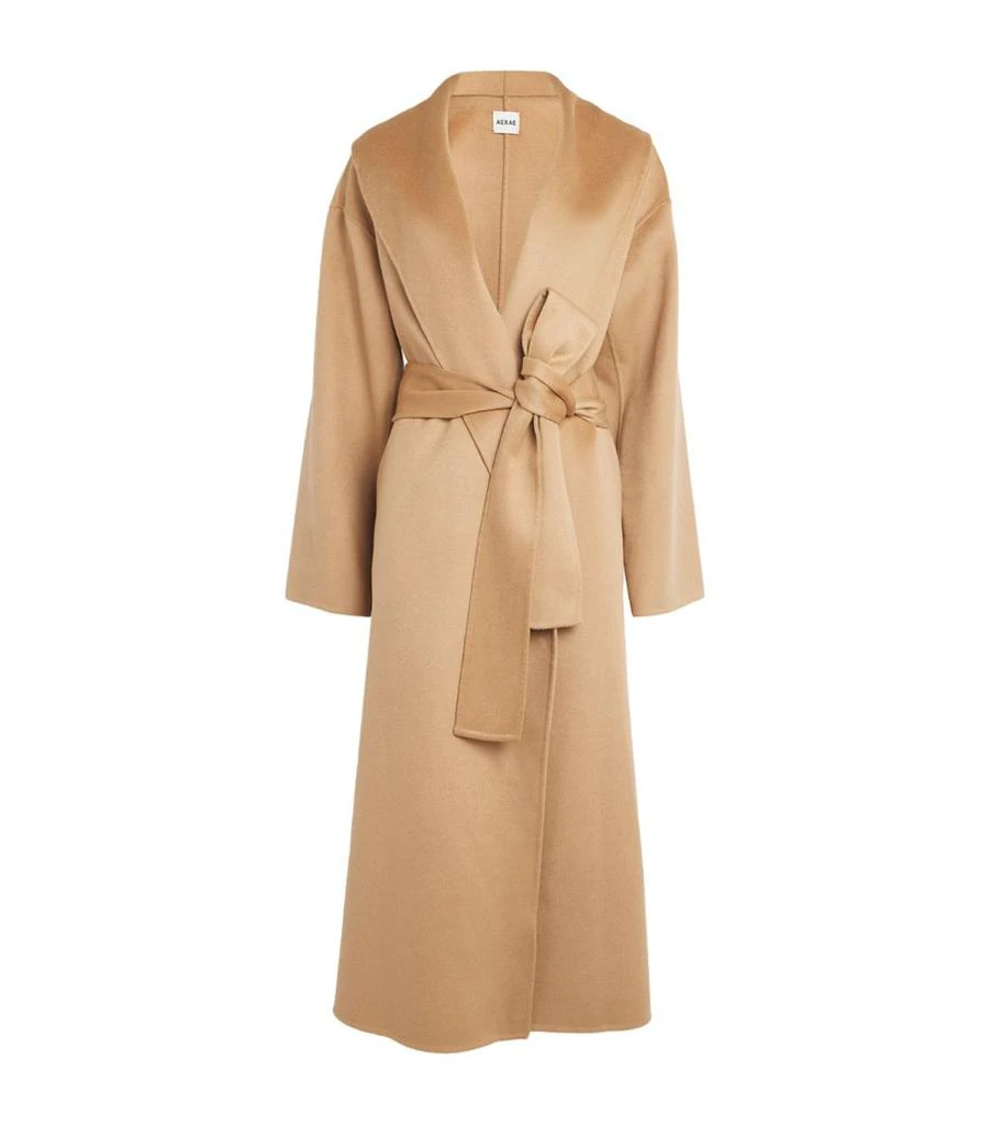 AEXAE Cashmere-Wool Blend Wrap Coat 1