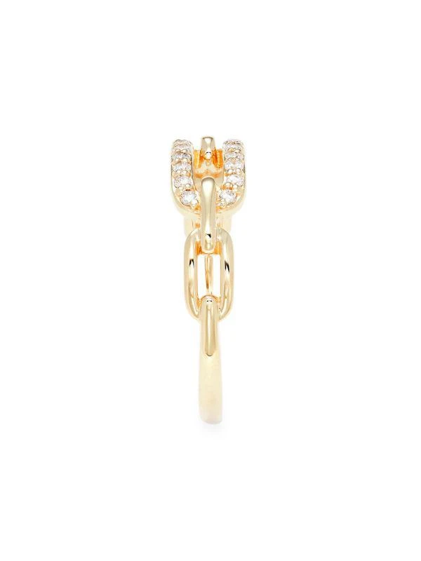 Saks Fifth Avenue 14K Yellow Gold & Diamond Ring 4