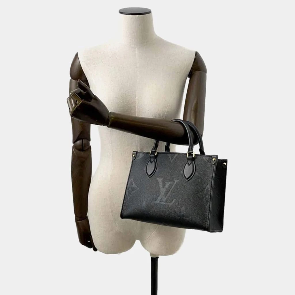 Louis Vuitton Louis Vuitton Black Leather BB Onthego Tote Bag 2