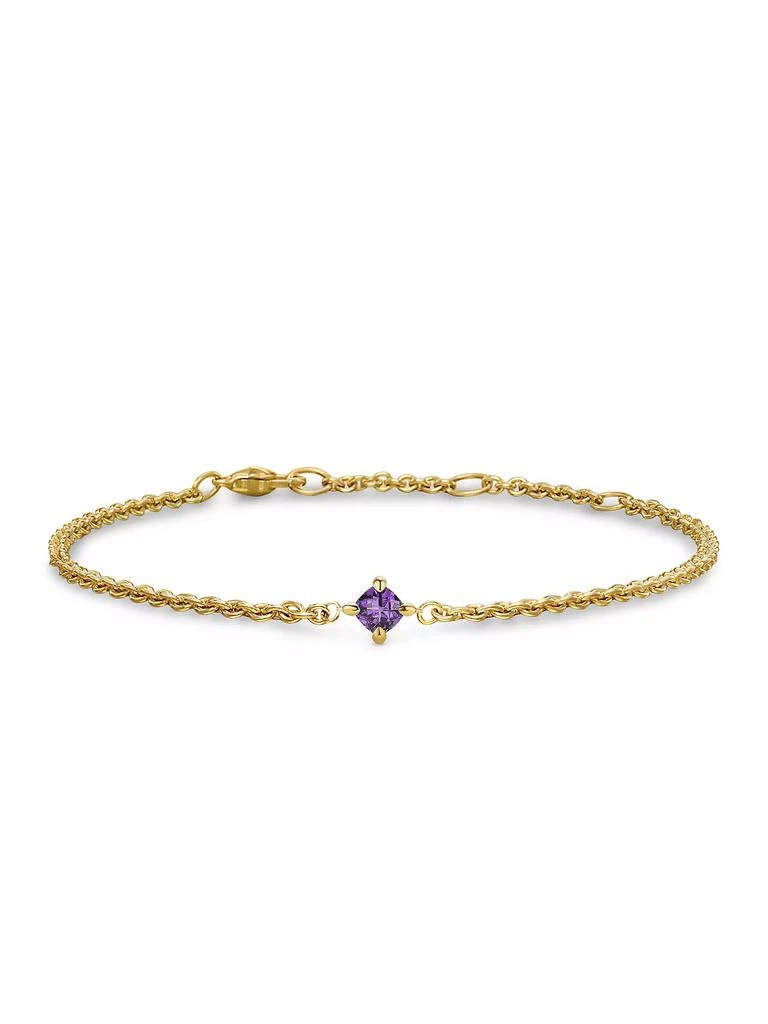 David Yurman Micro Chatelaine Chain Bracelet in 18K Yellow Gold 1
