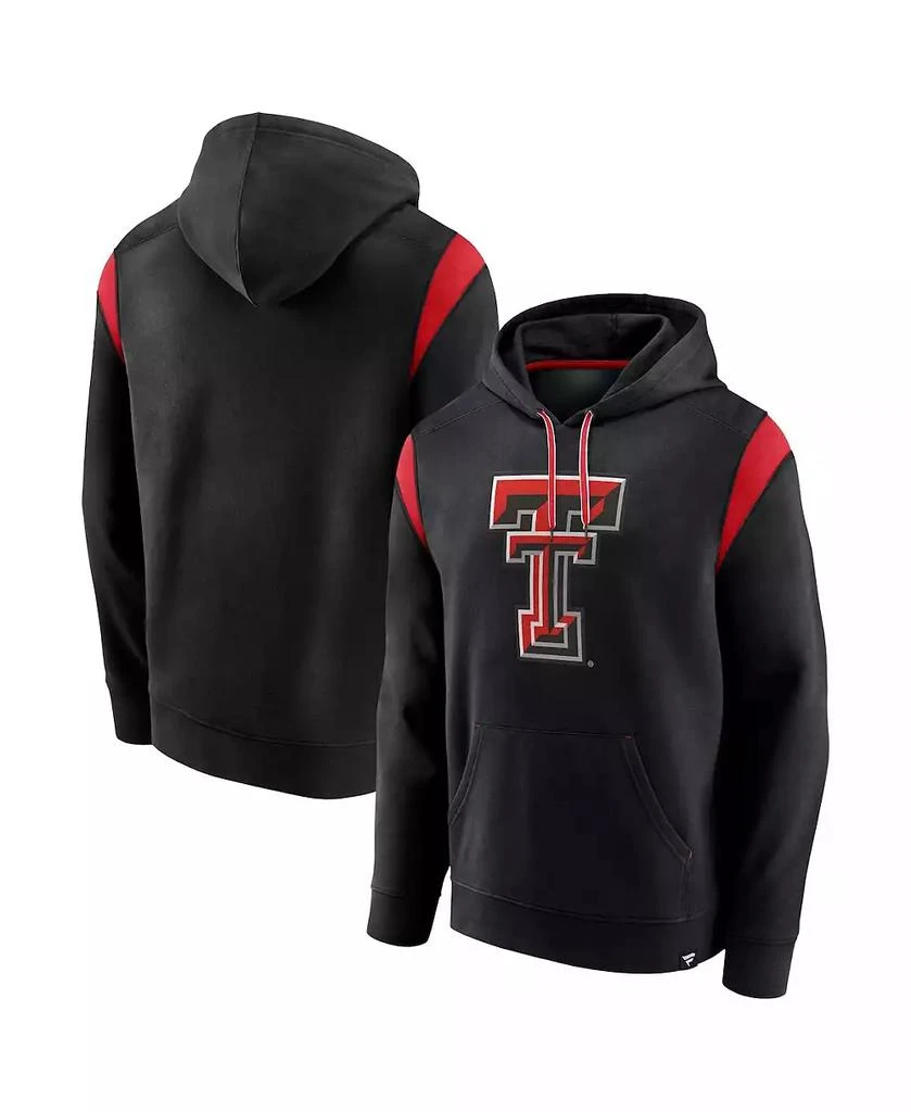 Fanatics Men's Black Texas Tech Red Raiders Gym Rat Pullover Hoodie 1
