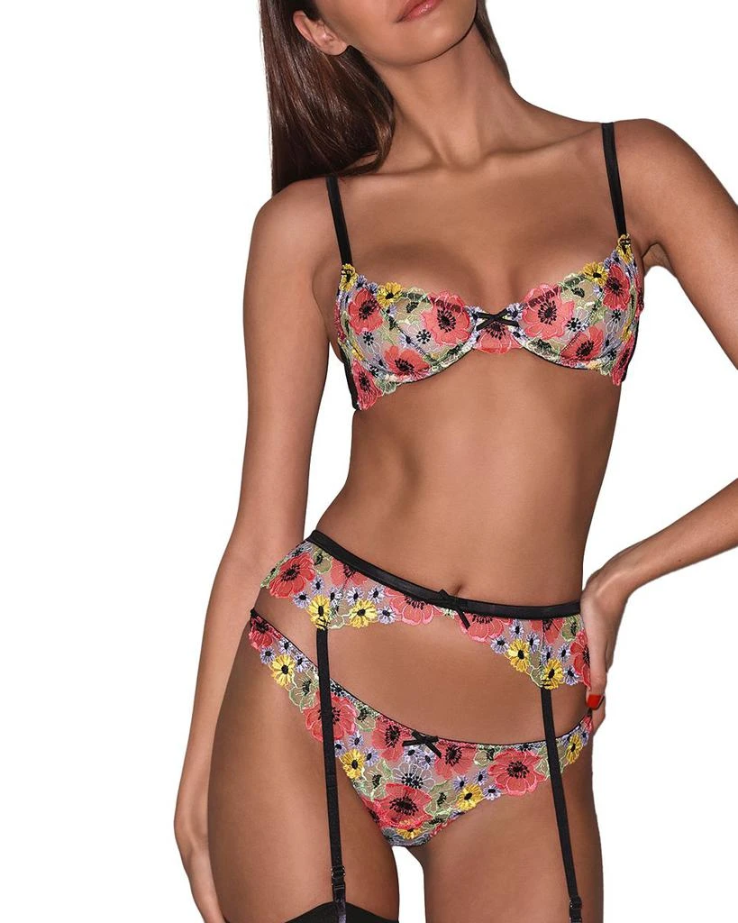 Fleur du Mal Azalea Embroidered Thong 4