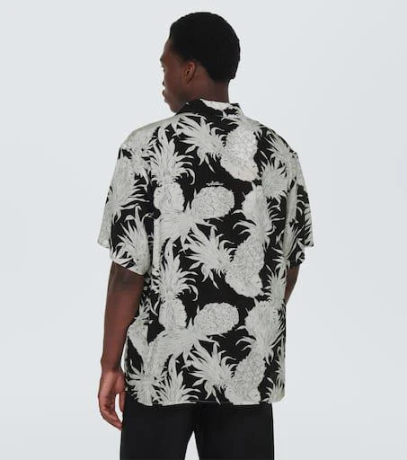 Valentino Printed silk bowling shirt 4