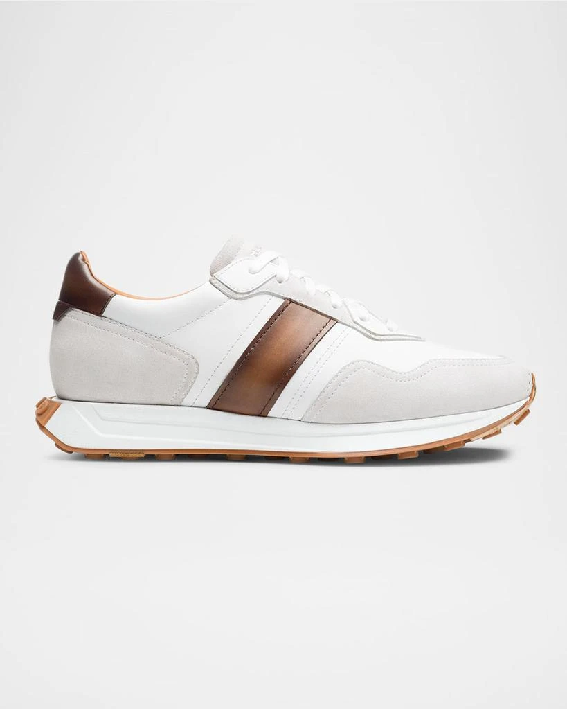 Magnanni Men's Romero II Leather and Suede Low-Top Sneakers 1