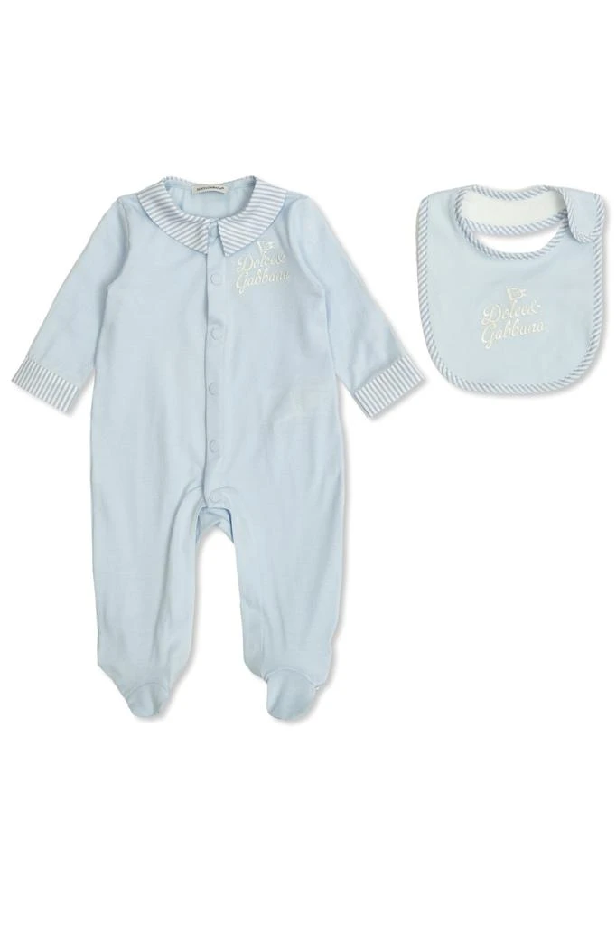 Dolce & Gabbana Set: Baby Onesie and Bib 1