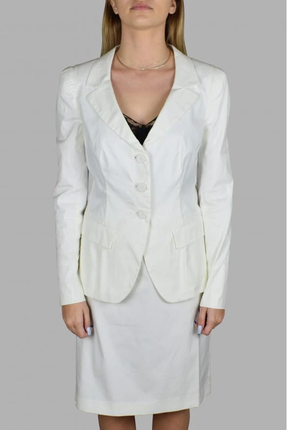 Prada Women's luxury suit prada white suit with jacket and slit skirt 1