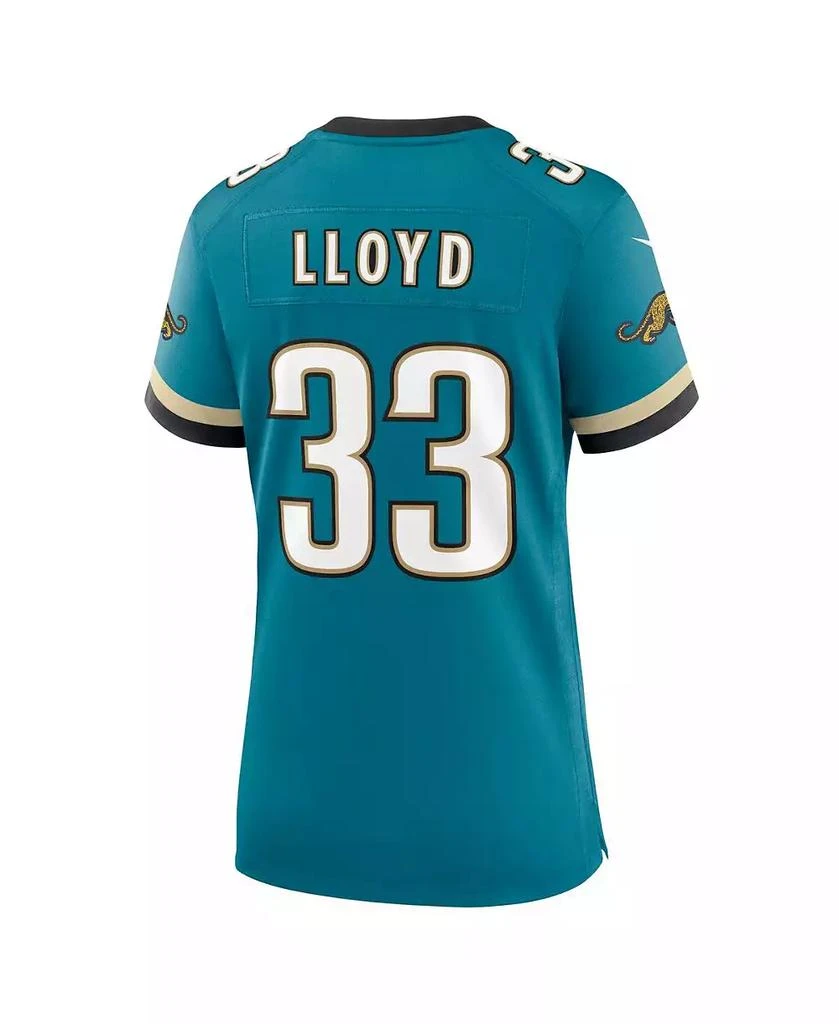 NIKE Women's Devin Lloyd Teal Jacksonville Jaguars Prowler Throwback Game Jersey 3