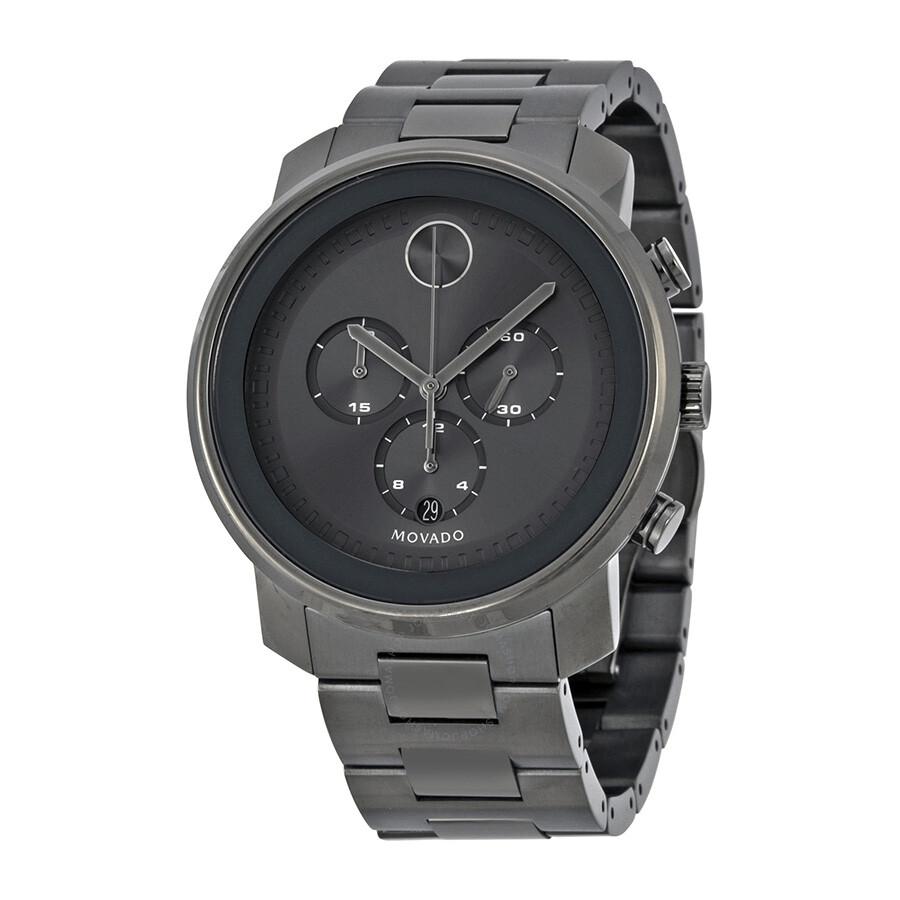 Movado Bold Chronograph Grey Sunray Dial Men's Watch 3600277