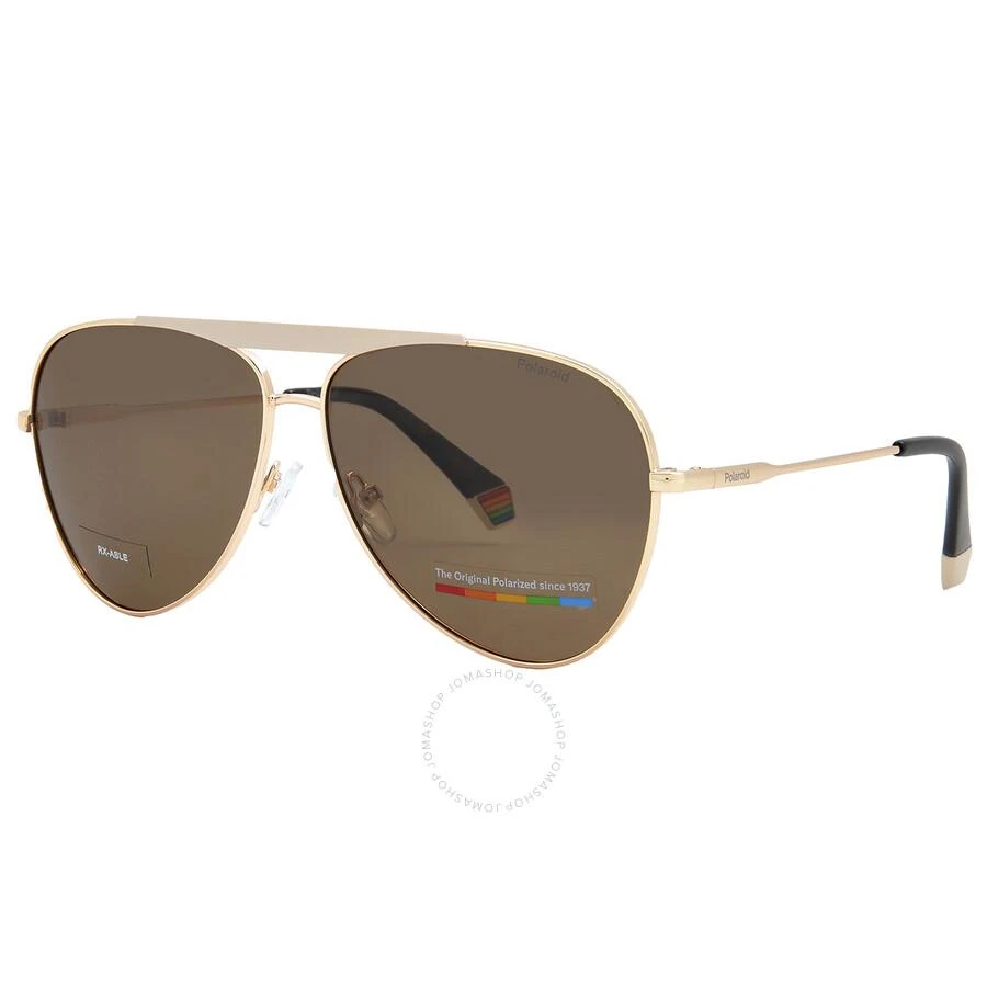 Polaroid Polaroid Polarized Bronze Pilot Unisex Sunglasses PLD 6200/S/X 0Y3R/SP 61 2