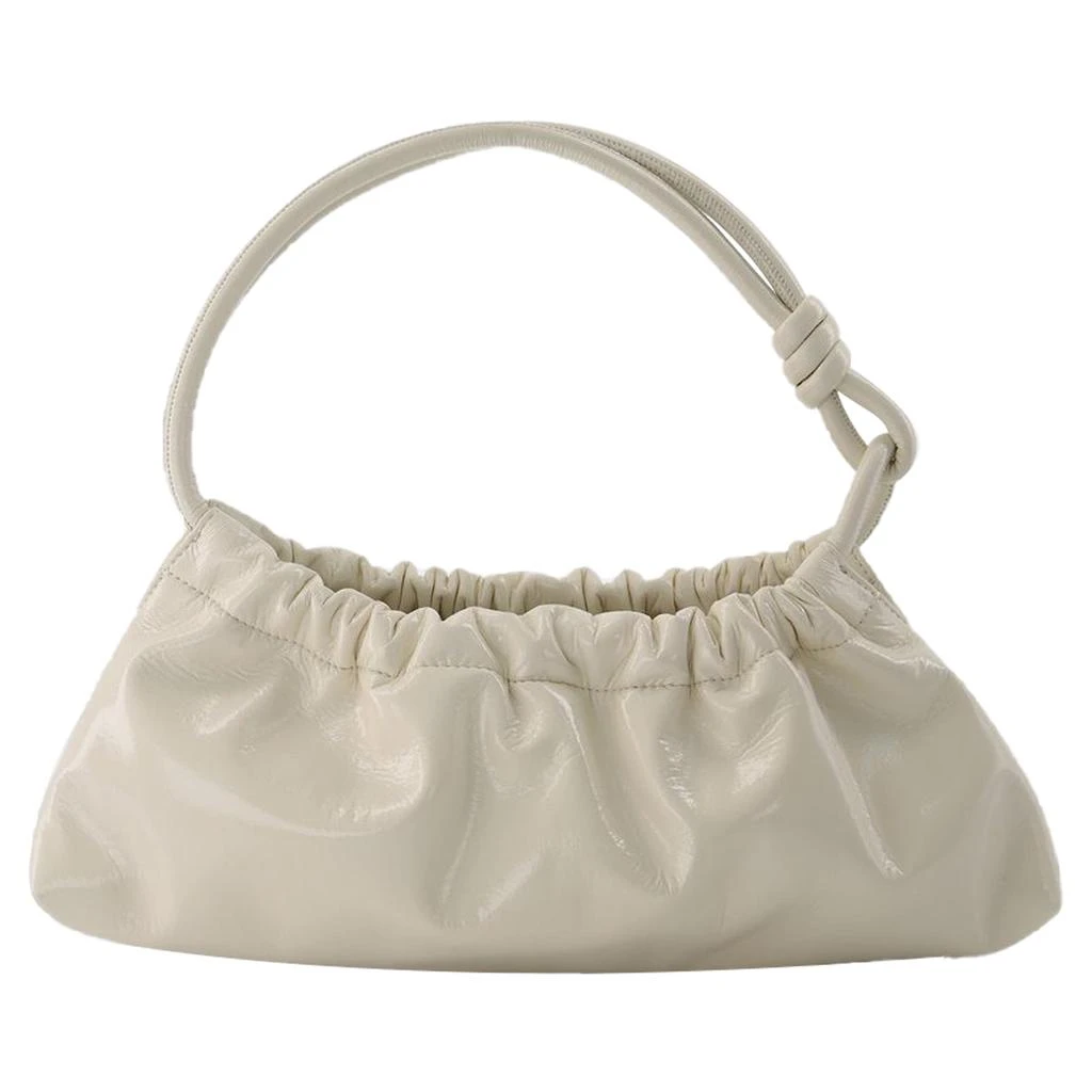 Nanushka Valerie Bag in Cream Patent Vegan Leather 3