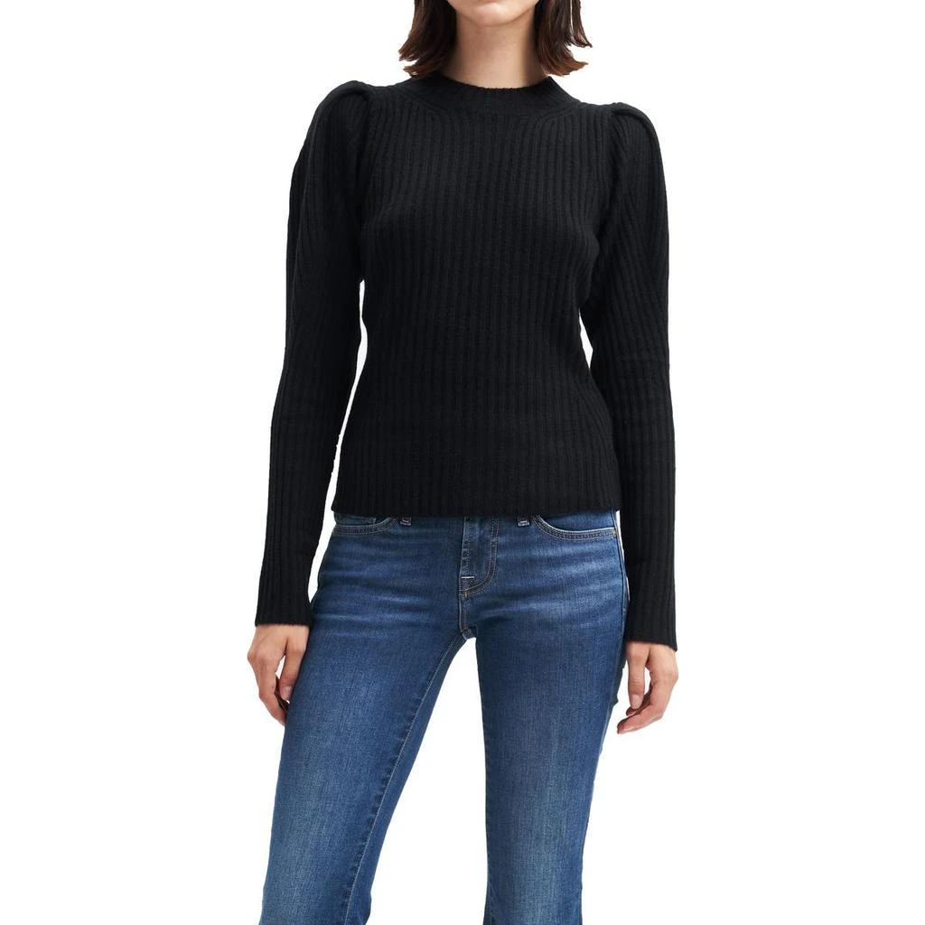 7 For All Mankind Womens Ribbed Cashmere Pullover Sweater 1