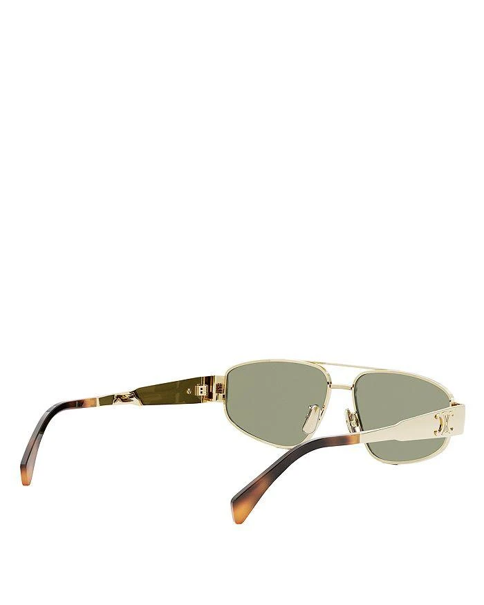 Celine Metal Triomphe Pilot Sunglasses, 57mm 8