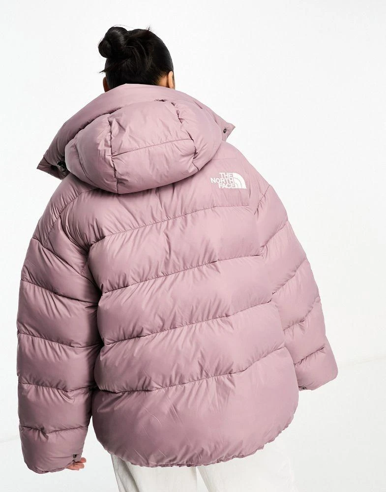The North Face The North Face Acamarachi oversized puffer jacket in taupe Exclusive at ASOS 4