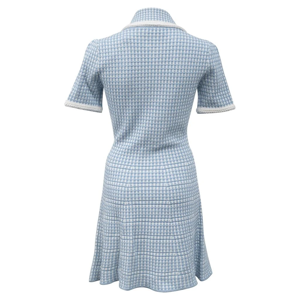 Shop Button-Embellished Metallic Jacquard Mini Dress in Light Blue Wool on  Sale at BeyondStyle  Get 27% Off Button-Embellished Metallic Jacquard Mini  Dress in Light Blue Wool with Limited-Time Flash Deals, Exclusive