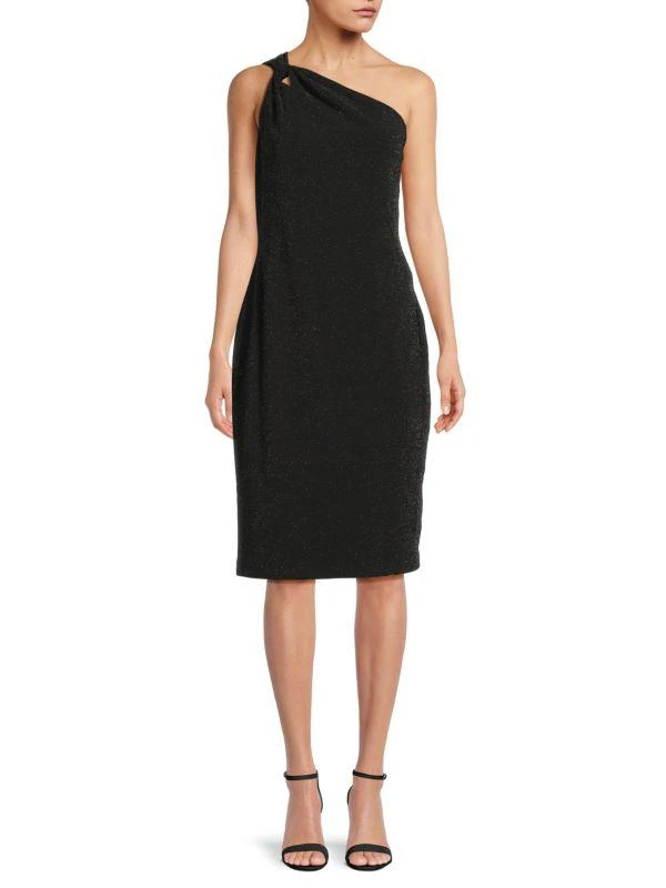 Calvin Klein Glitter One Shoulder Dress 1