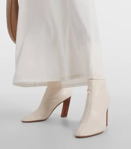 Khaite Apollo leather ankle boots 4