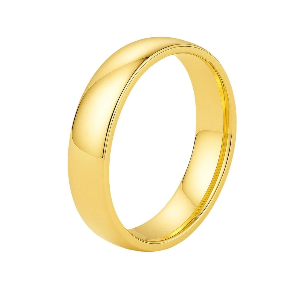 FASHNZFAB 14k Yellow Gold Comfort Fit Wedding Band (6.00 mm) from Premium Outlets