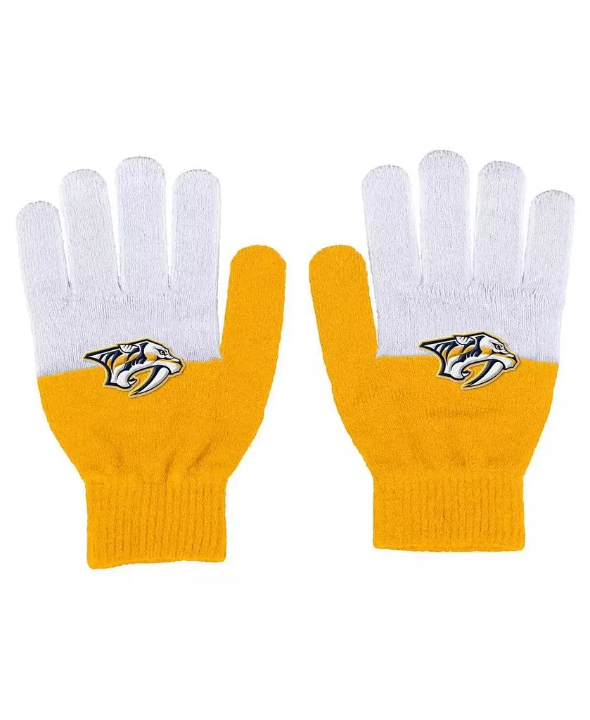 WEAR by Erin Andrews Women's Nashville Predators Color-Block Gloves 1