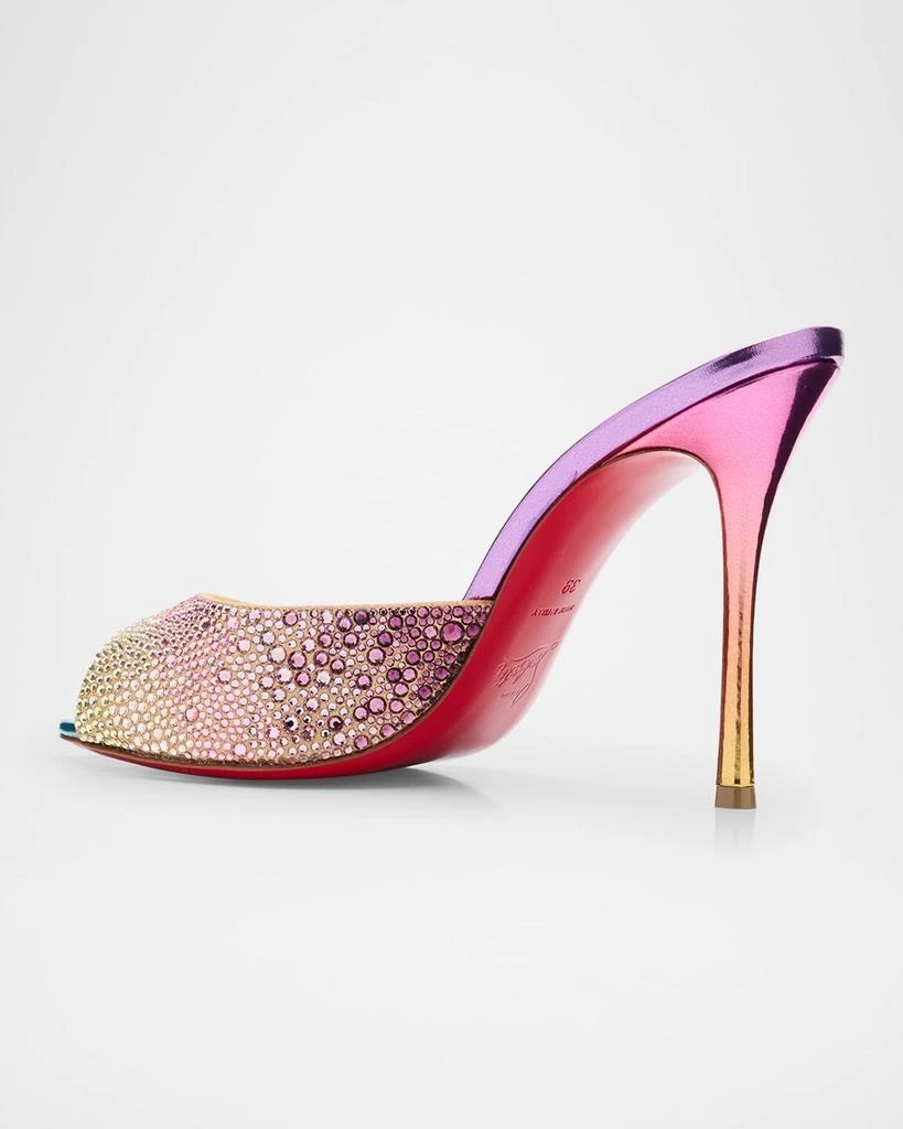 Christian Louboutin Me Dolly Strass Metallic Red Sole Mule Sandals 2